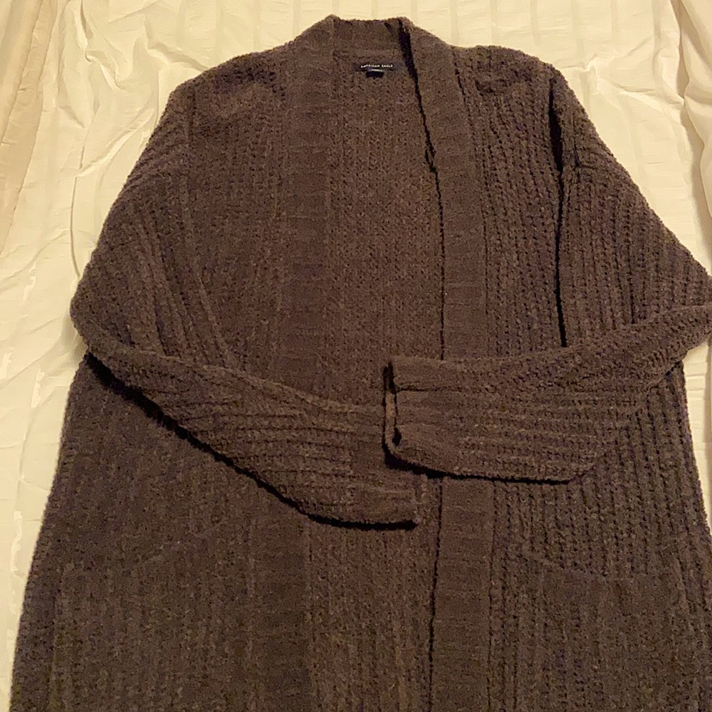 Grey American Eagle Cardigan